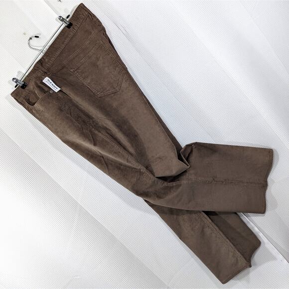 NWT! OLD NAVY! TOASTY TAN FINE WALE CORDUROY, HIGH WAIST, FLARE LEG PANTS! SZ 24 - Picture 12 of 12
